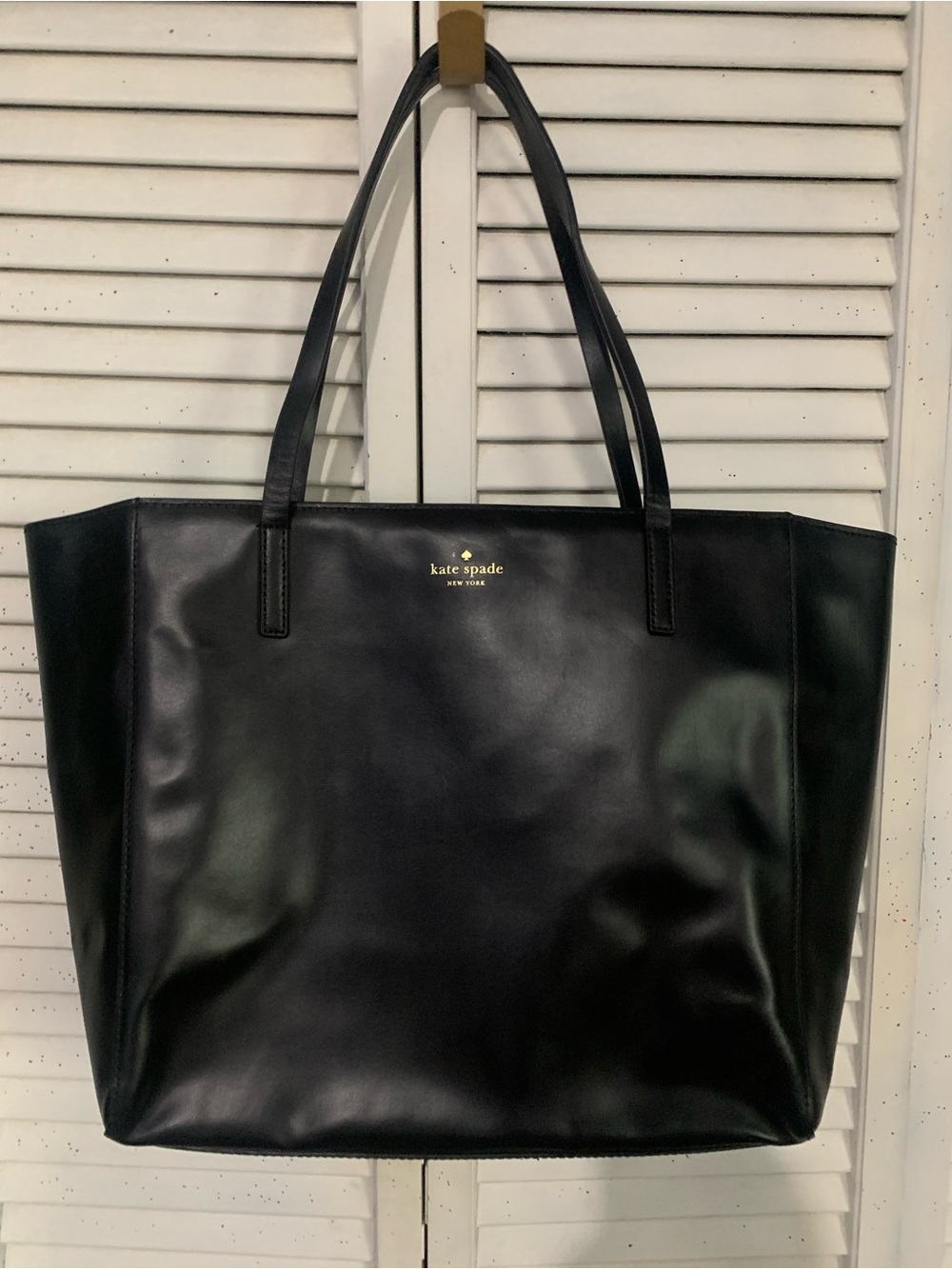 Kate Spade New York Seton Drive Karla Black Leather Tote Satchel Bag
